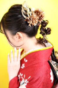 振袖ヘアスタイル編みおろし